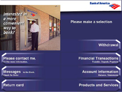 web-enabled ATM screen