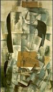 Woman with a guitar by , 