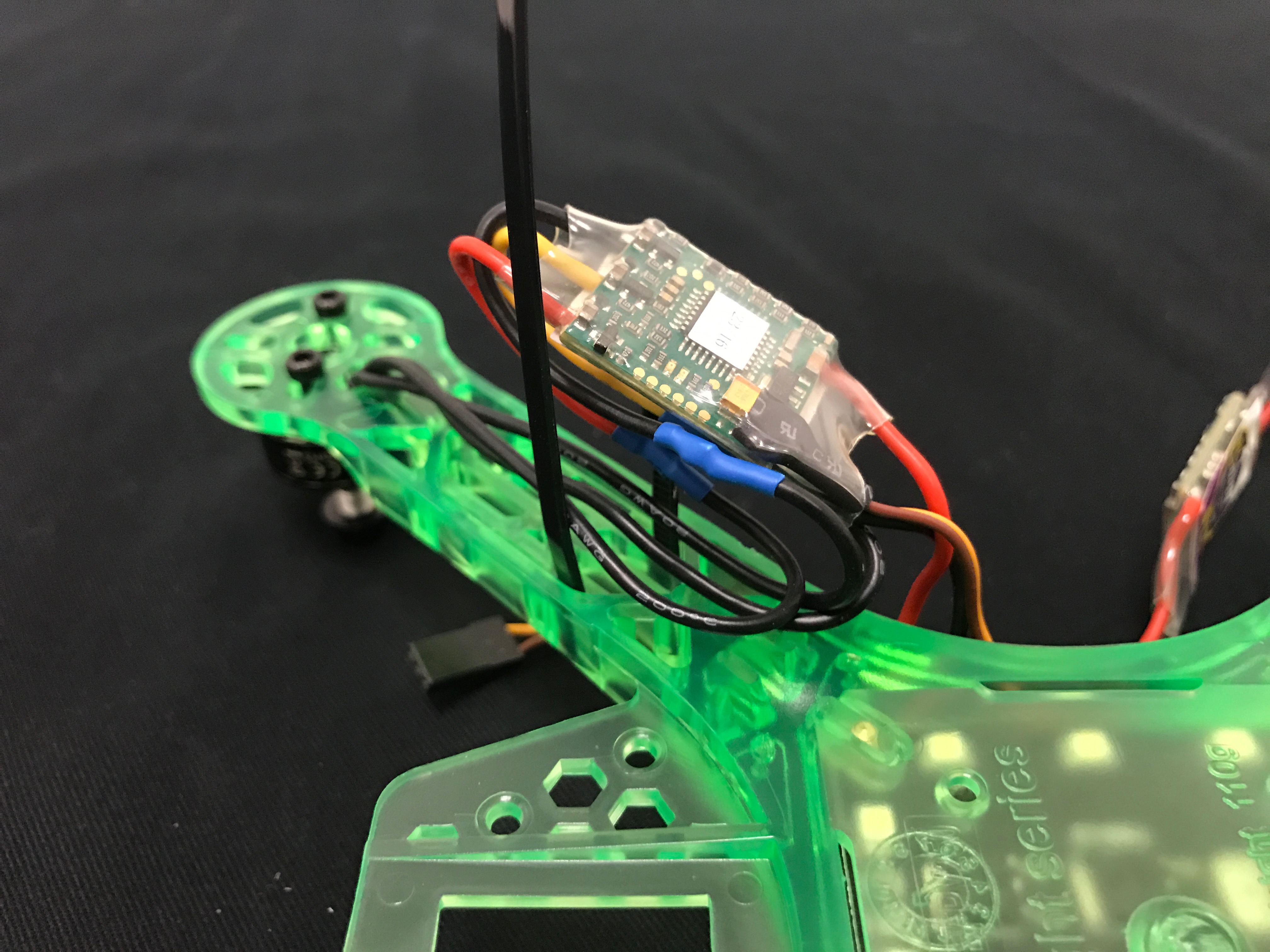 Wires in ziptie