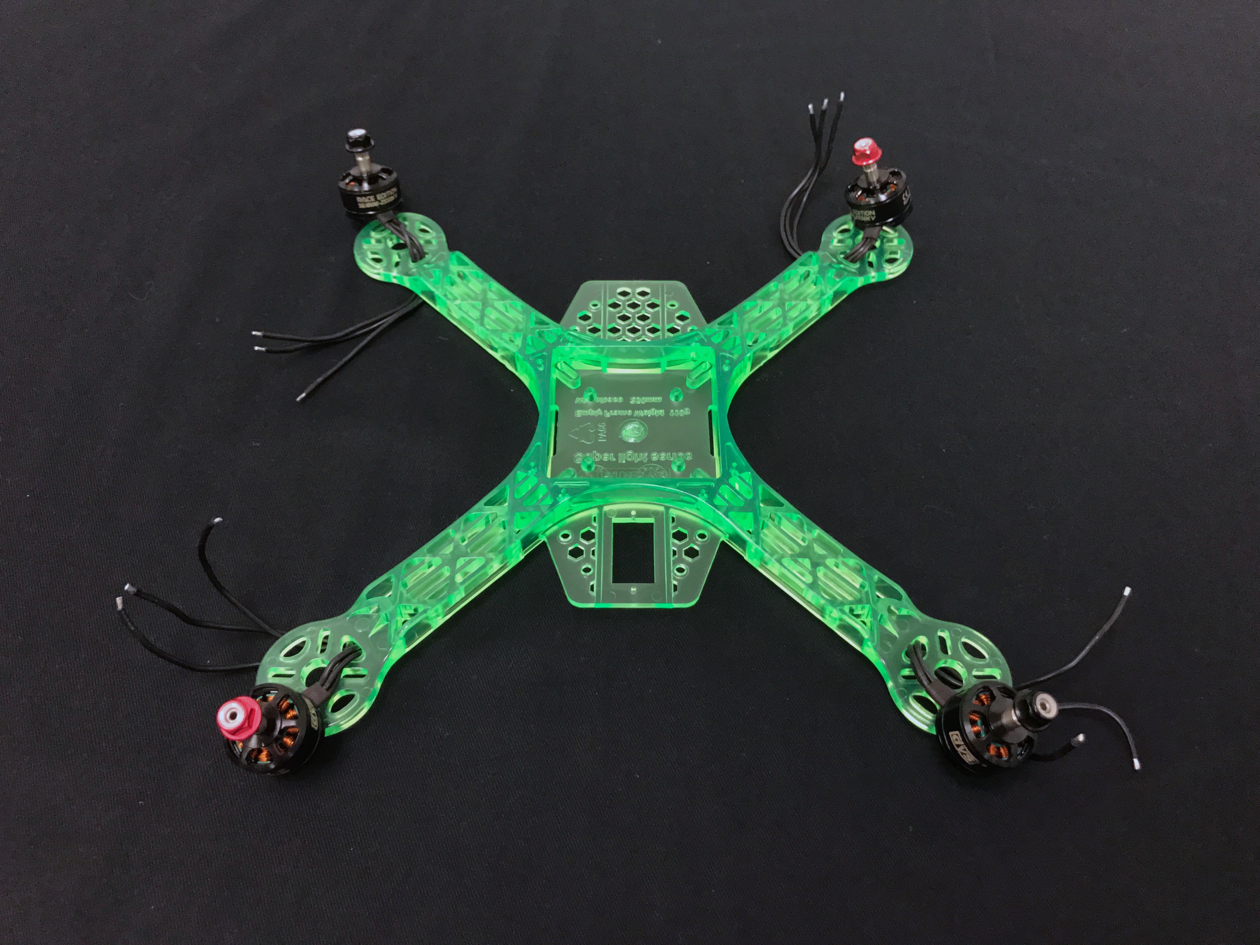 Frame with motors