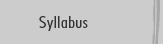 Syllabus