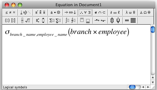 demonstration of Word's equation editor