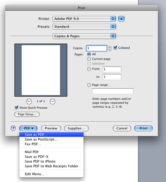 Print to PDF