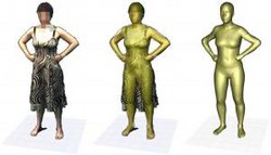 Brown computer scientists have developed a program that creates an accurate computerized image of a person's body even when the subject is clothed. The technology could be useful in in fashion, film, forensics, sports medicine, and video gaming. 2008-1028.black.png