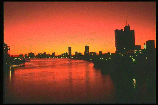 Boston At Sunset