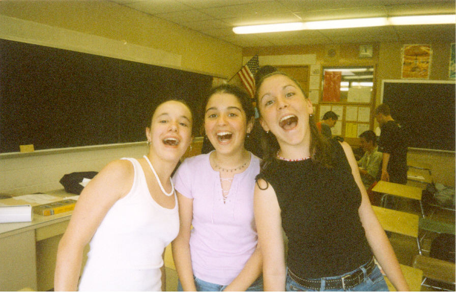 Ashley, Me, and Jenna ... singing...!