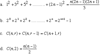 four induction problems