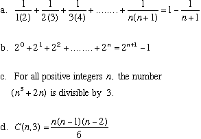 four induction problems