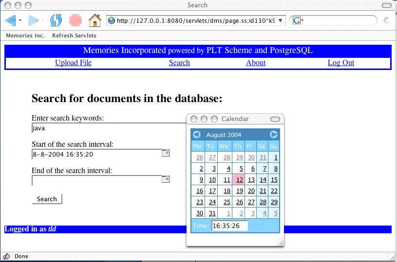 Search Page