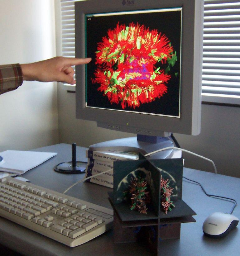Color Rapid Prototyping for Diffusion Tensor {MRI} Visualization