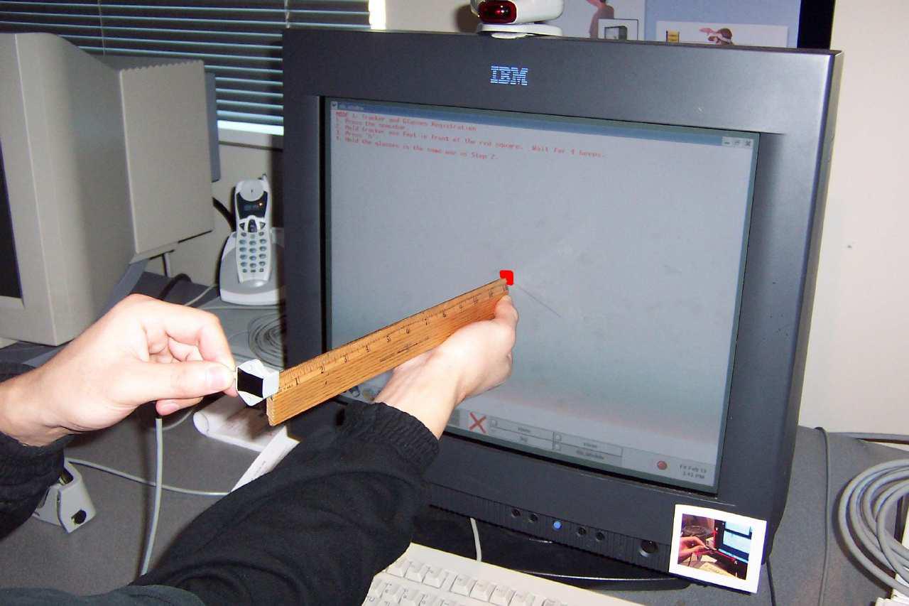 A UserFriendly Approach to Registering a {6-DOF} Tracker with a Display