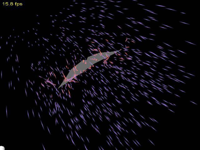 Visualizing Vortices in Simulated Air Flow around Bat Wings during Flight