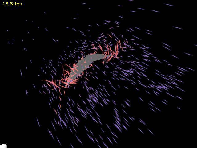Visualizing Vortices in Simulated Air Flow around Bat Wings during Flight