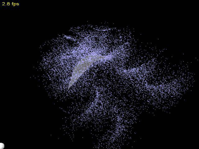 Visualizing Vortices in Simulated Air Flow around Bat Wings during Flight