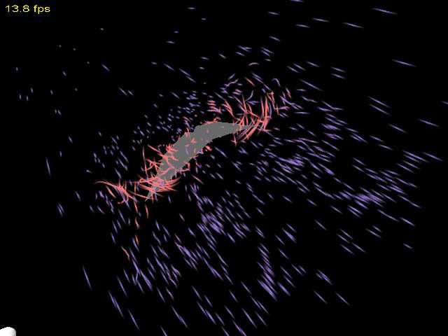 Visualization of Vortices in Simulated Airflow around Bat Wings During Flight