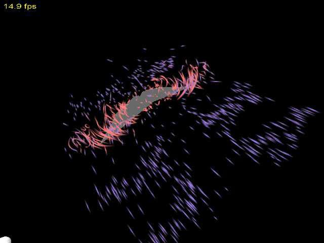 Visualization of Vortices in Simulated Airflow around Bat Wings During Flight