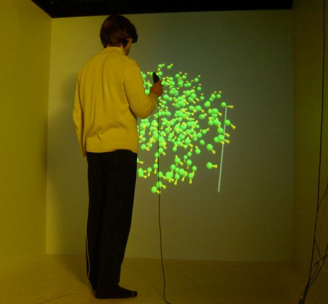 Characterizing the Effect of Level of Immersion on a {3D} Marking Task