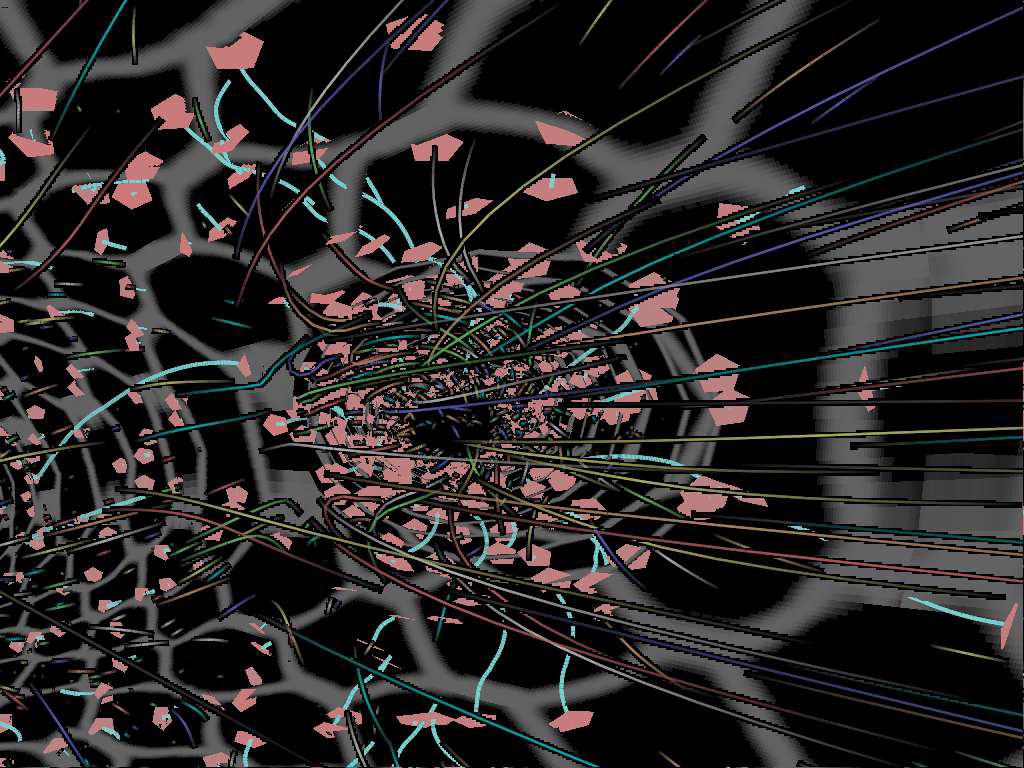 Particle Flurries: Synoptic {3D} Pulsatile Flow Visualization