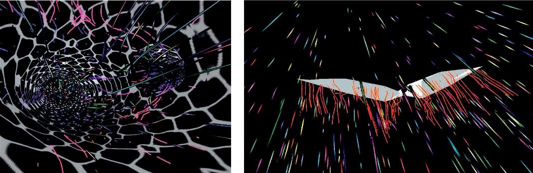 Particle Flurries: Synoptic {3D} Pulsatile Flow Visualization