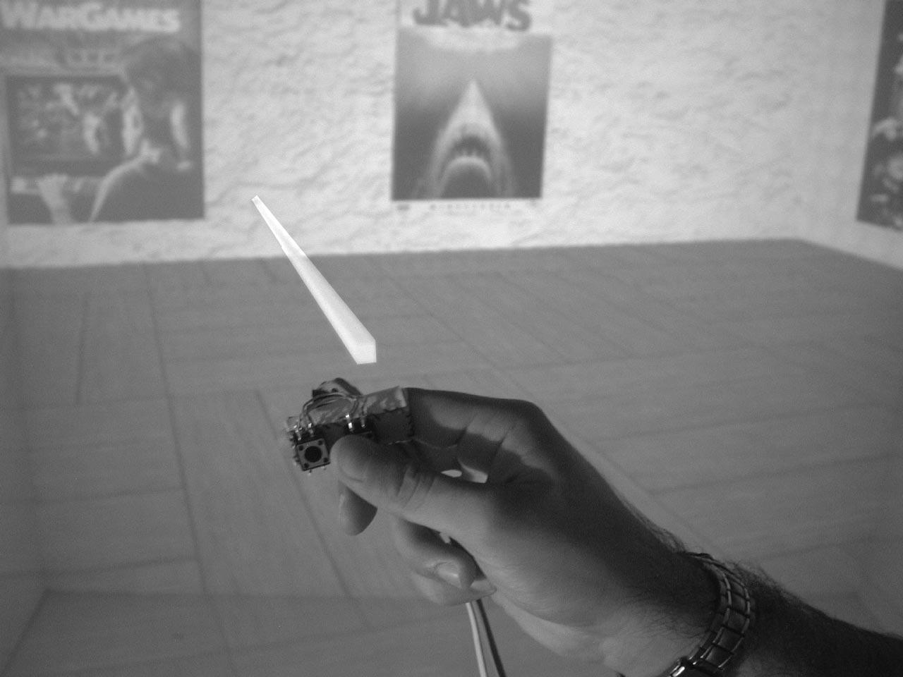 Pop through buttons for virtual environment navigation and interaction