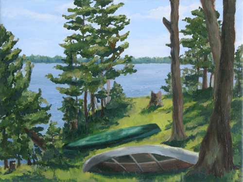 Sand Lake 2 (oil on canvas)
