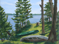 Sand Lake 2 (oil on canvas)